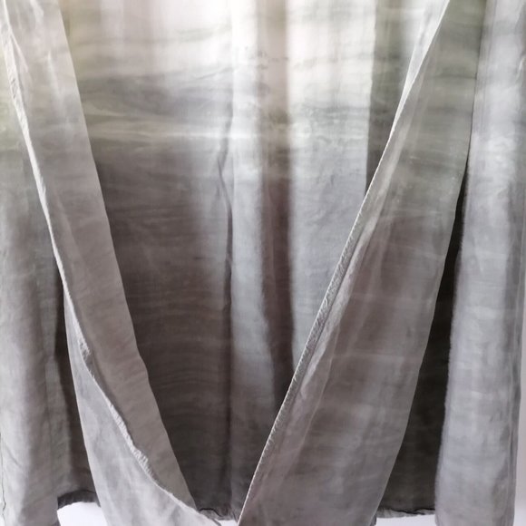 Michael Stars Womens Ocean Ombre Gray Tie Dye Slits Maxi Skirt Size L - Picture 4 of 8